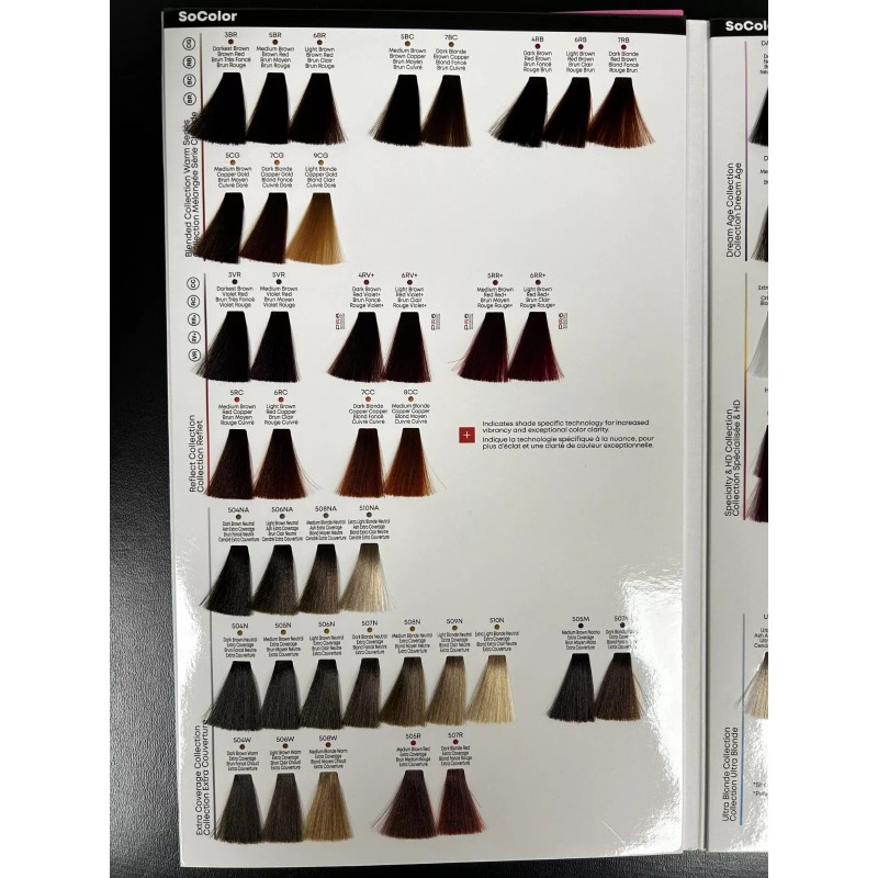 Matrix SoColor Pre-Bonded Permanent Color Swatch Booklet