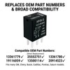 13361779 HFV9-G 12-Z-R(454) Relay (2-Pack) 5-Pin SPDT 12VDC 30A/20A
