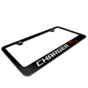 Dodge Charger R/T Black Metal License Plate Frame