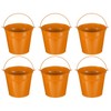 PATIKIL 6"x5" Small Metal Buckets with Handle, 6 Pcs Mini