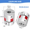 Shaft Coupling 6 mm to 8 mm Waves Flexible Elastic