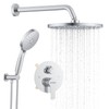 KOJOX Shower Set - Polished Chrome High Pressure Shower Head