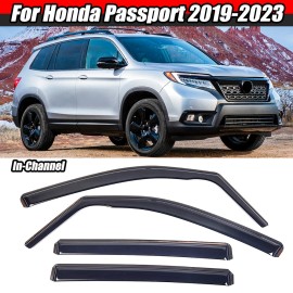 MAG For Honda Passport 2019-2023 Weather Shield Rain Guard Vent Deflector In-Channel
