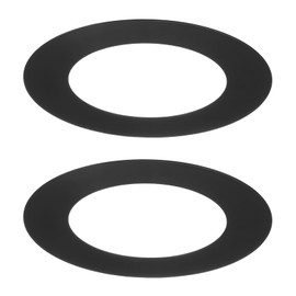 M METERXITY 2-Pack Goof Rings for 3 Inch Recessed Lights, 3" ID 4.7" OD Durable Steel Trim Ring Flush Mount Black Can Light Trim Ring Cover for Ceiling Can Downlights