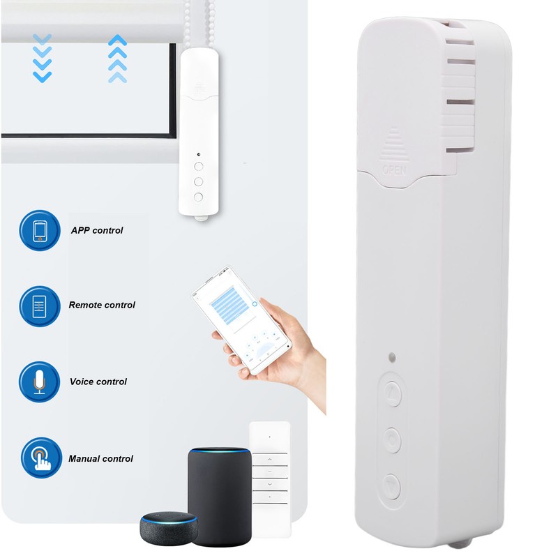 WIFI Electric Chain Blinds Motor Rechargeable Voice Control Smart Roller