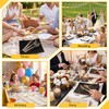 Lullaby 300Pc Heavy Duty Gold Plastic Silverware, Gold Glitter Utensil