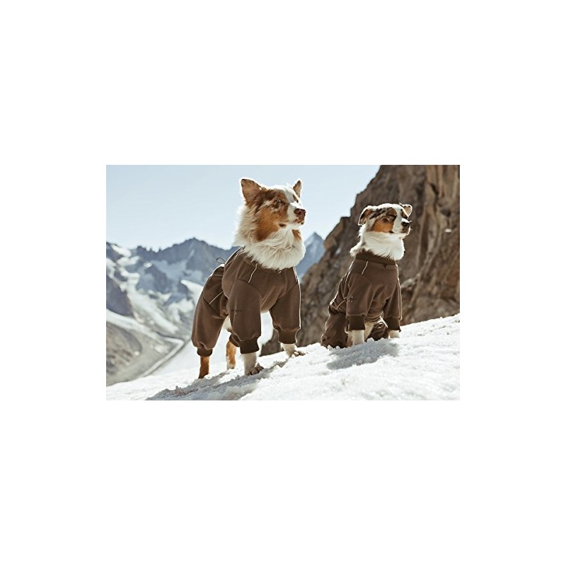Hurtta Waterproof Fleece Overall for Dogs - Brown, X-Small, Modern