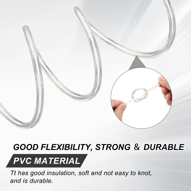 MECCANIXITY PVC Covered Wire 2 Core Sheath Power Cord 18AWG