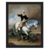 PRESIDENT GEORGE WASHINGTON RIDING HORSE WITH SWORD PAINTING 8X10 FRAMED