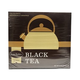 Farmer Brothers Tea Bags, Tea - Black Tea, 2 box 100 count ea box 200 ct total Hot Brew individually wraped