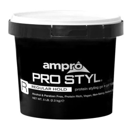 AmPro Pro 스타일 스타일링 젤 - 가닥을 보호하고 강화합니다 벗겨지지 않음 알코올 프리 포뮬러 모든 모발 AmPro Pro Style Styling Gel - Protects and Strengthens Strands, Non-Flaking, Alcohol-Free Formula for All Hair Types