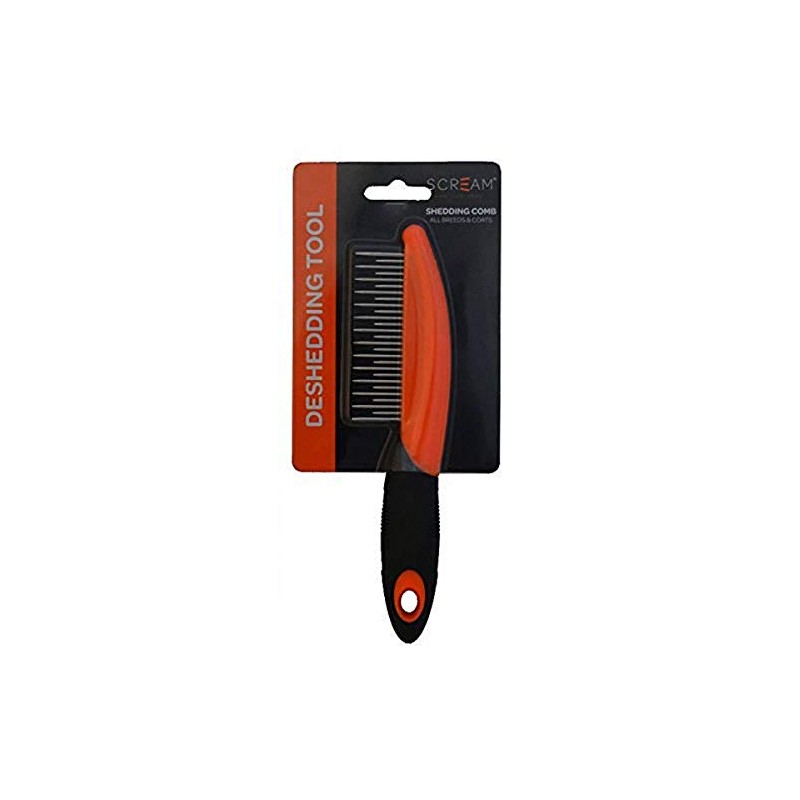 SCREAM Shedding Comb, Loud Orange