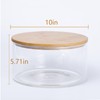 Opexscal 190oz Extra Large Glass Trifle Bowl with Lid, Modern