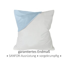 Dormisette Pack of 2 Fine Flannel Pillowcases for Optimum Protection of Bedding 889.1149, 80 x 80 cm