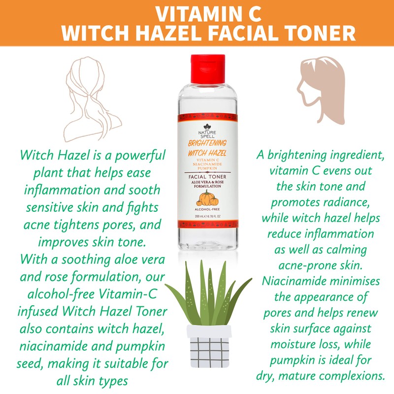 Nature Spell Vitamin C Skincare Set, Vitamin C Serum for