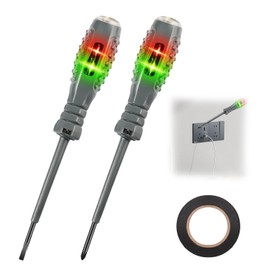 Liameph 2 PCS 2-in-1 High Torque Strong Magnetic Screwdriver,Electric Tester Screwdriver,Electricity Detector Voltage Tester Screwdriver with 1 Insulating Tape,12v-220v Non-contact Voltage Detector