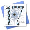 Claire Giles Age 17 Boy Birthday Card AGE17B, blue
