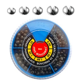 PRO FILSTAR Fishing Weights Set 100 g - Shotlead Fishing with Storage Box - Lead Balls - Lead Weights Set - Lead Weight - Carp Lead - Fisherman Lead - Fishing Lead 0.5/1/1/1.25/1.25 g