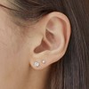 Gold&Deer 14k Goldfield Basic Crystal Cubic Earrings 3mm / 골드앤디어