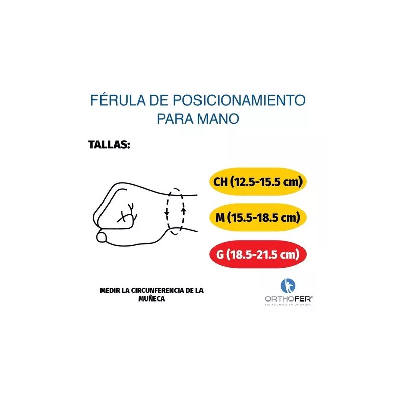 Tynor Ferula De Posicionamiento De Mano Talla Grande-derecha