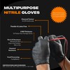 GRIPXX Herkules Grip Heavy Duty 8Mil Black Nitrile Gloves,3D Raised