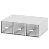 KiKiHong Kitchen Organiser with 3 Drawers, Tea Drawer Box, Tea