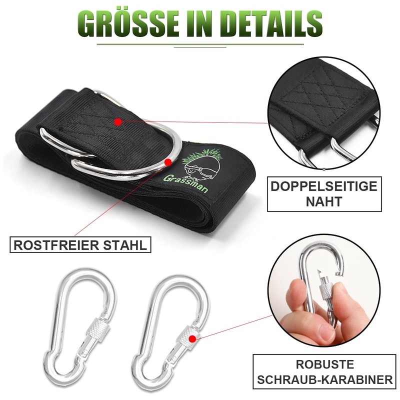 Grassman Swing Attachment, Hammock Swing Hanging, Portable Hanging Chair Attachment