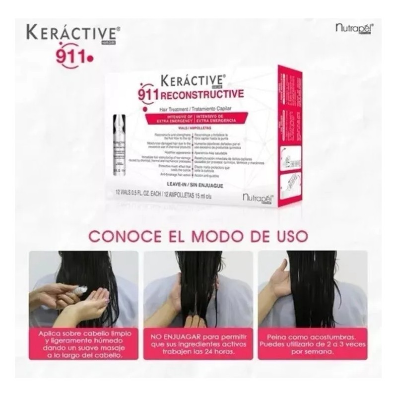 Nutrapel 911 Tratamiento Capilar Integral Set de 3 prod. Shampoo