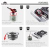 CAMPINGMOON Camping Gas Stove Adapter, Input: EN417 Lindal Valve Canister,