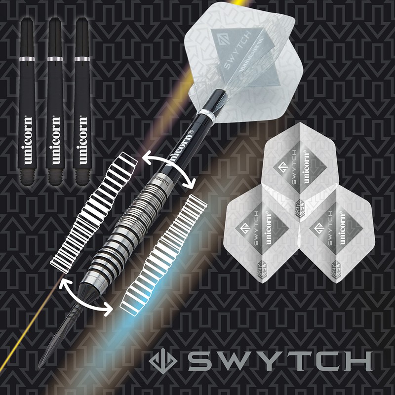 Unicorn Steel Tip Darts Set | Swytch | 80% Natural