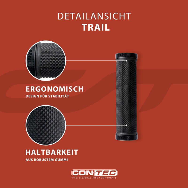 "Trail Contec Grips 130 MM Black