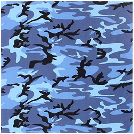 Rothco Large Camo Bandana 27 x 27 Inch - Sky Blue Camo
