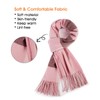 kozinu Women's Winter Scarf Large Warm Shawl Classic Tassel Plaid