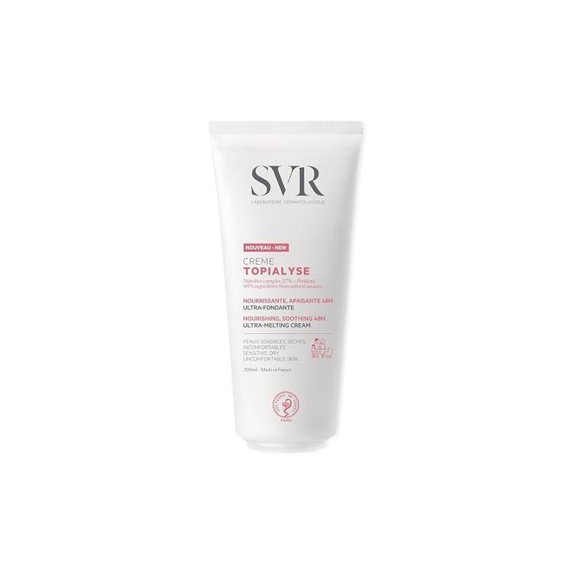 SVR Topialyse Crema Corporal Hidratante Para Piel Seca, 200 ml