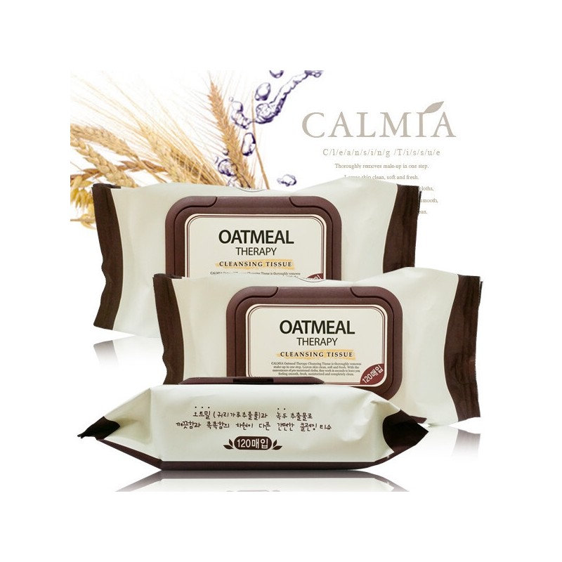 Kalmia Oatmeal Therapy Cleansing Tissues 120 sheets x 3 /