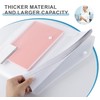 Agoer Plastic Folders A4,24 PCS Saving Space Plastic Wallets A4