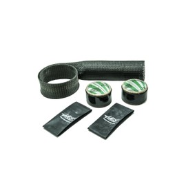 Hose Candy 309050005 Black Carbon Fiber Upper Radiator Hose Skin Kit with Black Heat Shrink