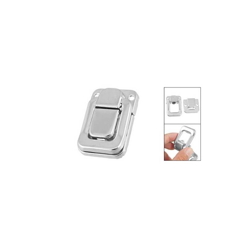 Silver Tone Metal Spring Loaded Cases Boxes Chest Toggle Catch