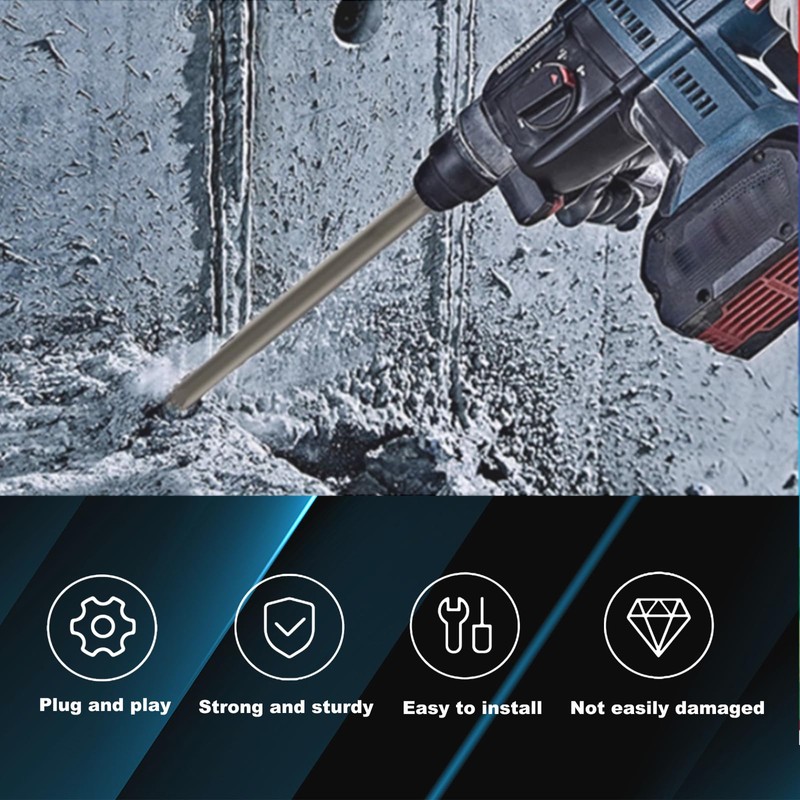 Phyxlyn 24-Inch SDS Plus Chisel, 3/4 Inch Flat Chisel with
