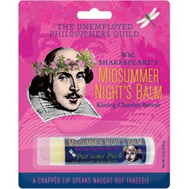 The Unemployed Philosophers Guild Shakespeare's Midsummer Night's Lip Balm - Cherry Flavored, Cruelty-Free and Made in the USA from Natural and Imported Ingredients