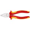 Knipex Combination Pliers chrome-plated, insulated with multi-component grips, VDE-tested 180