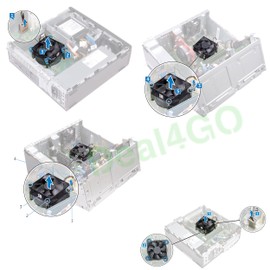 Deal4GO CPU Cooling Fan Heat-Sink JYGXM XG27M CJ53G Replacement for Dell Inspiron 3470 3250 3650 3668 XPS 8700 Vostro 3267 3268 Desktop