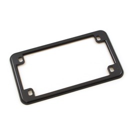 Gloss Black Motorcycle License Plate Frame