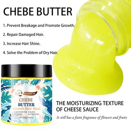 Hair Mask for Dry Damaged Hair,Hair Repair Mask with Chebe & Coconut Oil,Retention Cream for Split Ends Afro Hair Butter Products for All Hair Types,200G