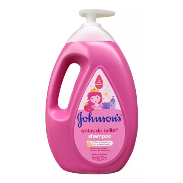 Johnson's Baby Shampoo Para Niñas Gotas De Brillo 1lt Libre