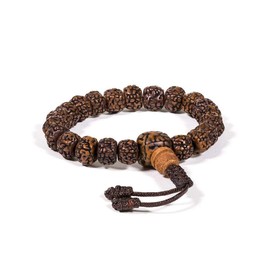Sacred Essence Beading Beautiful Rudraksha Mala 21ct 8mm Bead Bracelet