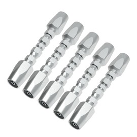 Reusable Hydraulic Hose Field Repair Kit, 1/2'' 3/8'' 1/4'' for Hydraulic Hose Crimper Fittings Size #08#06#04 (5PCS 3/8")