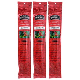 Bluntwalla 11" Fine Quality Long Burning Incense 3-Packs - 10 Sticks Each - Choose Your Scent (Nag Champa)