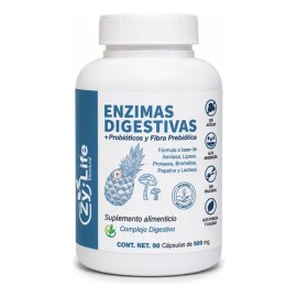 6 Enzimas Digestivas + Probióticos | 90 Caps | Digestión
