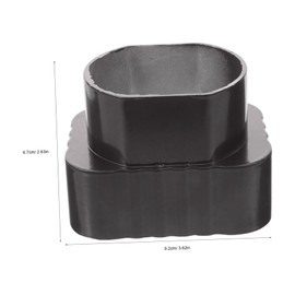 DOITOOL Sturdy Rain Gutter Downspout Adapter Easy Install Gutter Drainage Connector Wide Mouth Design 1pc